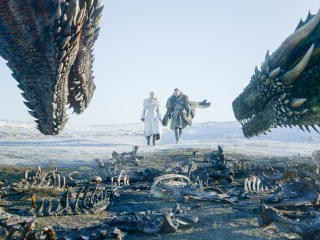 Game Of Thrones Season 8 Jon Snow and Daenerys Targaryen in Winterfell Episode 1 image