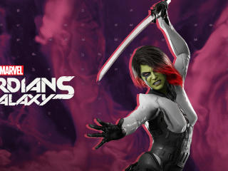 Gamora Gaming 4K Marvel's Guardians Of The Galaxy wallpaper