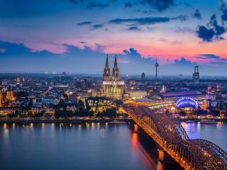 Germany Cologne Bridge Building City wallpaper