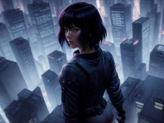 Ghost In The Shell Cool Anime Art wallpaper