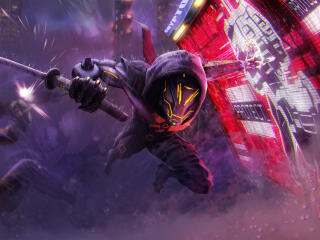 Ghostrunner Gaming Cyberpunk Warrior wallpaper