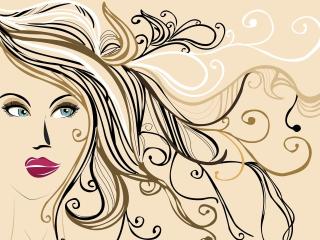 girl, face, hair wallpaper