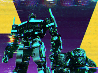 Glitch Poster of Transformers Rise of the Beasts wallpaper