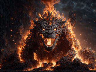 Godzilla Fire wallpaper