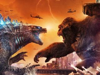 Godzilla Kong Battle wallpaper