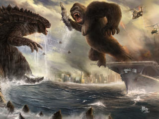 Godzilla vs Kong New 2021 wallpaper