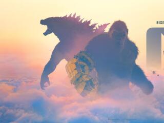 Godzilla x Kong The New Empire Banner Key Art Wallpaper