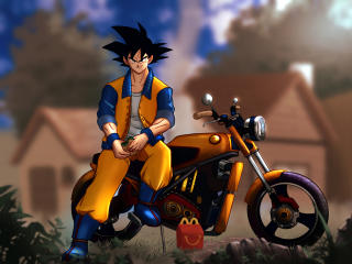 Goku Motorcycle wallpaper