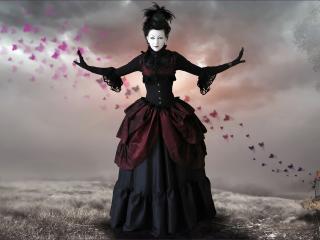 Gothic Woman Artistic wallpaper