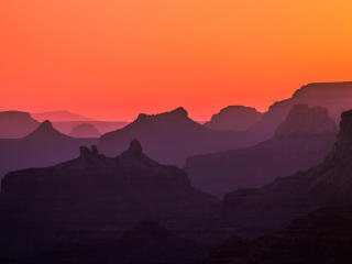 Grand Canyon Mountains in Sunset wallpaper