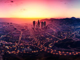 Grand Theft Auto V 5K background