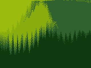 Green Artistic Pixel Art Wallpaper