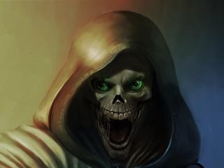 Grim Reaper Skeleton Face wallpaper