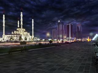 grozny, chechnya, mosque Wallpaper