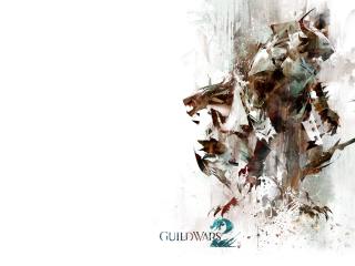 guild wars 2, beast, graphics wallpaper