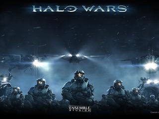 halo wars, soldiers, airships Wallpaper