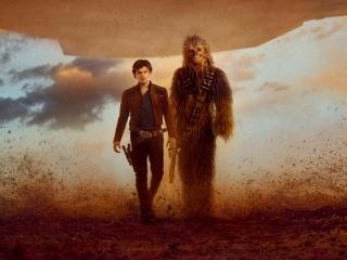 Han Solo And Chewbacca In Solo A Star Wars Story wallpaper