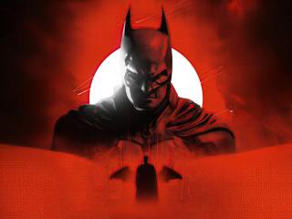 HD Batman Red Gotham City wallpaper