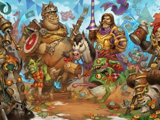 hearthstone, the grand tourney, characters wallpaper
