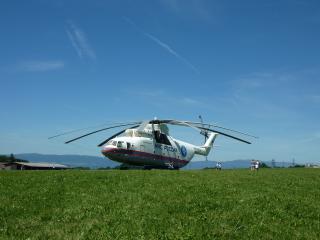 helicopter, mi-26, grass wallpaper
