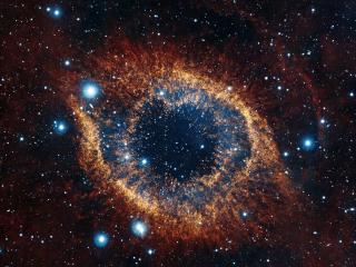 helix nebula, space, stars wallpaper