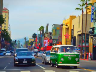 Hollywood Boulevard Art wallpaper
