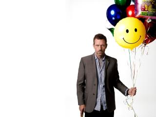 Hugh Laurie With Balloon wallpaper