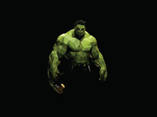 Hulk Low Poly Minimalistic wallpaper
