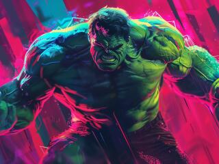 Hulk's Fury in Smash Mode wallpaper