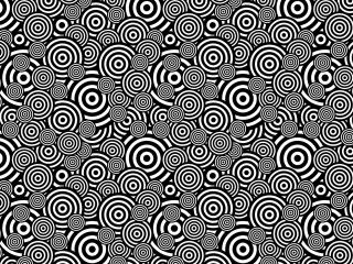 Hypnotism Monochrome Pattern wallpaper