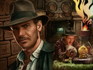 Indiana Jones Cool Fortnite Digital Art wallpaper
