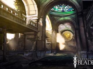 infinity blade 2, cathedral, light Wallpaper