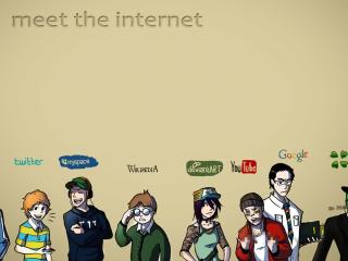 internet, facebook, twitter wallpaper