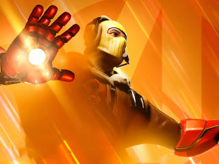 Iron Man Fortnite Avengers Endgame Raptor wallpaper