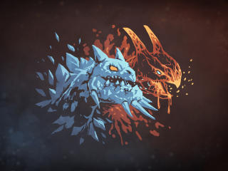 jakiro, the twin head dragon, dota 2 wallpaper