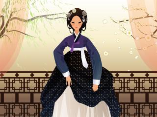 japanese, woman, dress wallpaper