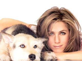 Jennifer Aniston With Dog Images wallpaper