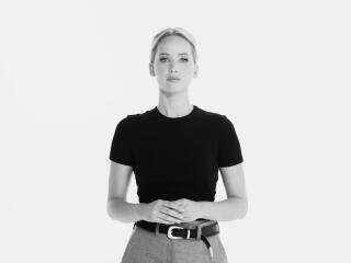Jennifer Lawrence New 2022 Monochrome wallpaper