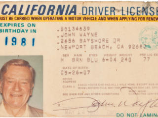 John Wayne License Wallpaper