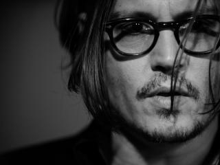 Johnny Depp In Specs Close up wallpaper wallpaper