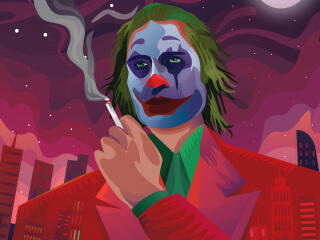 Joker 4k Cool Abstract Art Wallpaper