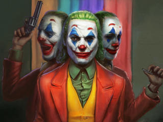 Joker Faces 5K wallpaper
