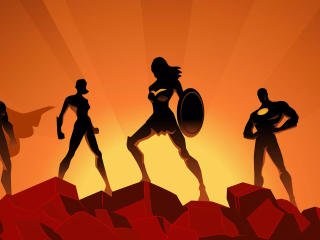 Justice League Superheroes wallpaper