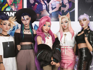 K-Pop League Of Legends  K/DA Girls 8K wallpaper