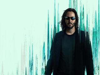 Keanu Reeves The Matrix Resurrections Movie Wallpaper