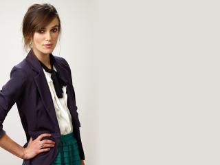Keira Knightley Blue Suit Images wallpaper