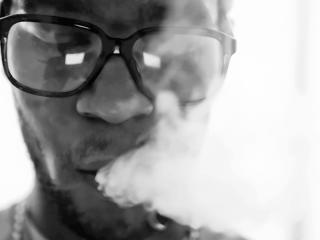 kid cudi, smoke, glasses Wallpaper