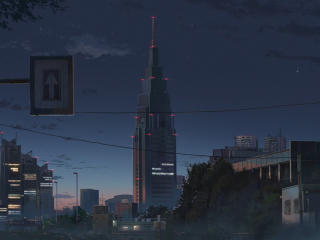 Kimi No Na Wa Anime City wallpaper