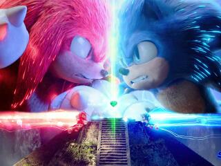 Knuckles the Echidna x Sonic the Hedgehog wallpaper