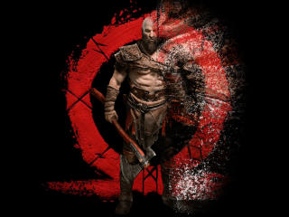 Kratos Illustration God of War wallpaper